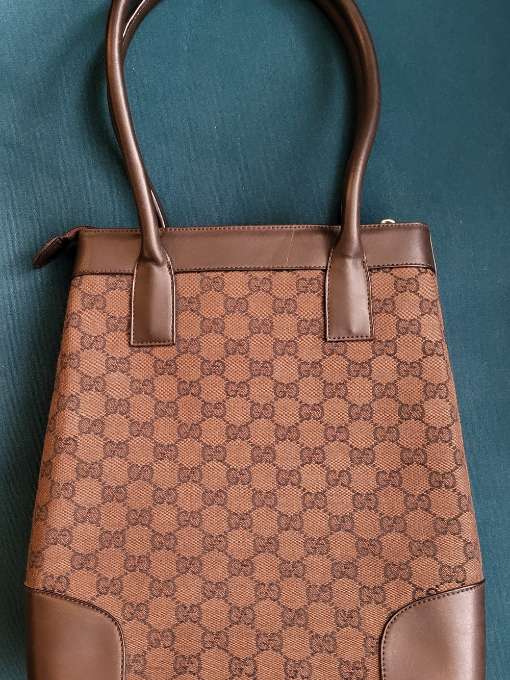 Brown GG Monogram Tote Bag